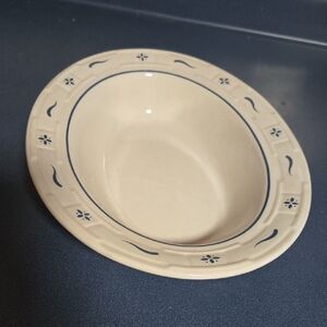 Longaberger Classic Blue Oval Serving Bowl